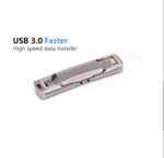 2 TB 3-in-1 Flash Drive for iPhone, Android & PC, USB A, Lightning & USB C Ports